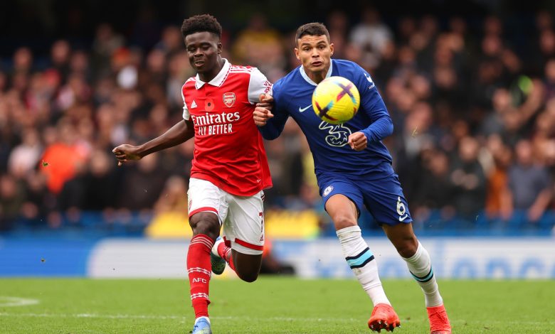 Thiago Silva Saka Arsenal home